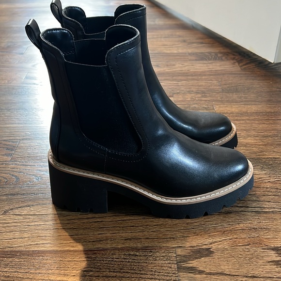 Dole Vita Tobias Black Lug Sole Boots - Picture 2 of 8